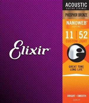 Струни для акустичної гітари ELIXIR PB NW CL