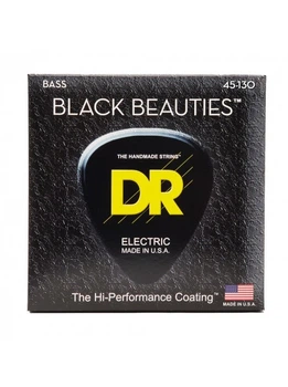 Струни для бас-гітари DR Strings Black Beauties Bass 5-String - Medium (45-130)