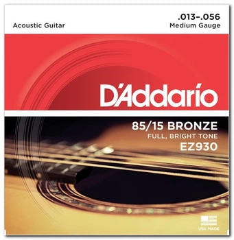 Струны для акустической гитары DʼADDARIO EZ930 85/15 Bronze Medium (13-56)