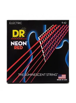 Струны для электрогитары DR Strings Neon Red Electric - Light (9-42)