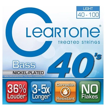 Струны для бас-гитары CLEARTONE 6440 Bass Nickel-Plated Light (40-100)