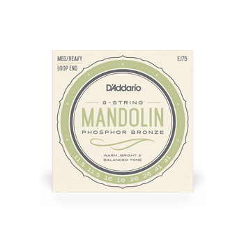 Струны для мандолины DʼADDARIO EJ75 Mandolin Phosphor Bronze Medium/Heavy (11.5-41)