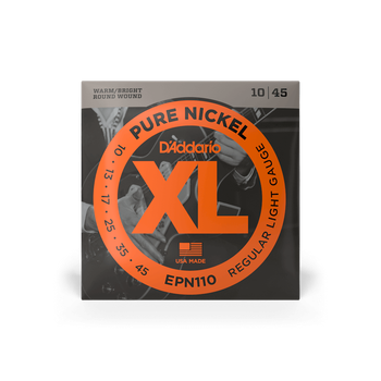 Струны для электрогитары DʼADDARIO EPN110 XL Pure Nickel Regular Light (10-45)