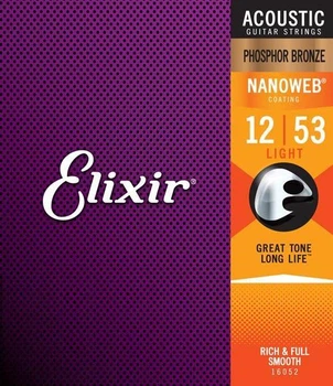 Струны для акустичной гитары ELIXIR PB NW L