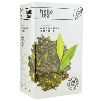 Чай зелений Hello Tea Молочний оолонг 20 пакетиків (4820208950022)