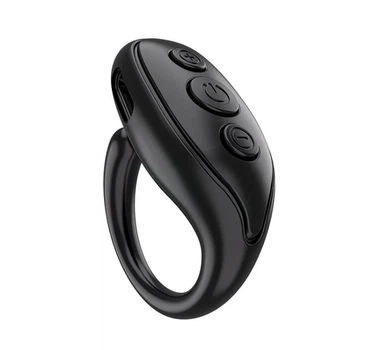 Bluetooth пульт-кольцо для смартфона: дистанционное управление TikTok, Reels, видео и фото (LY-03), Черного цвета