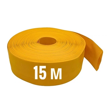 Дренажно фекальний шланг жовтий 50 мм(15 метрів)для септика,брудної та чистої води