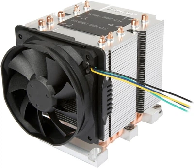 Кулер для процессора Dynatron B11 Socket LGA3647 Narrow ILM PWM 80 мм 205 Вт для построения профессиональных серверов, систем виртуализации, центров обработки данных и мощных рабочих станций