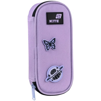 Пенал Kite Crush K26-599-9, 1 отделение, клапан с карманом на молнии, для девочки