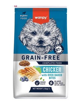 Сухий беззерновий корм Wanpy Puppy Grain Free Chicken для цуценят з куркою 12 кг