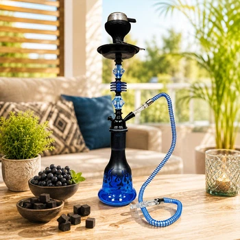 Кальян Hookah Karim Blue Plus высотой 57 см на 1 персону