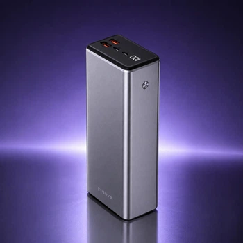Універсальна мобільна батарея Proove PowerBank Metalskin 30000mAh 65W Павербанк сірий