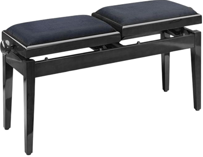 Подвійна банкетка для піаніно Stagg PB-245-BK-PV-BK