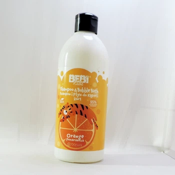 Дитячий шампунь та гель для душа 2 в 1 з ароматом апельсина BEBI Kids 500 мл.