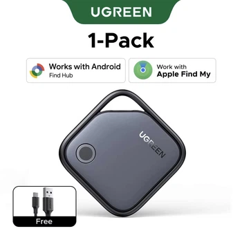 Умная поисковая метка-трекер UGREEN FineTrack Duo CM916 с Type-C для Apple Find My и Android Find Hub