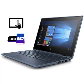 Нетбук-трансформер Б-клас HP ProBook x360 11 G6 EE / 11.6" (1366x768) TN Touch / Intel Core i5-10210Y (4 (8) ядра по 1.0 - 4.0 GHz) / 8 GB DDR3 / 128 GB SSD / Intel UHD Graphics / WebCam / Win 11 Pro б/в