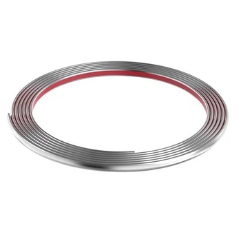 Самоклеящаяся хромированная молдинг для автомобилей ChromeStrip, 5 м