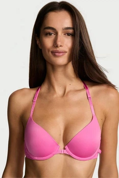 Бюстгальтер с уплотнённой чашкой Victoria's Secret 85DD Розовый (148217)
