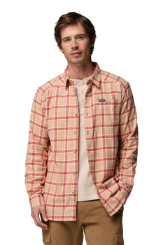 Мужская фланелевая рубашка Columbia 54(2XL) Бежевый (146471)