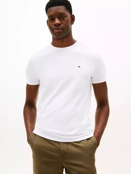 Футболка хлопковая длинная мужская Tommy Hilfiger 78JA566-YCI(Optic White) 3XL Белая (197232584566)