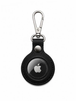 Кожаный чехол для Apple AirTag натуральная кожа, черный