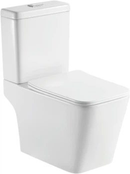 Унитаз-компакт Ravak Torrenta Cube Combi RimOff с сиденьем Soft Close дюропласт RKUJ100024