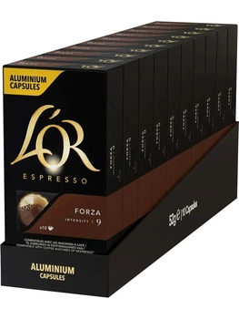 Кофе в капсулах Nespresso L`OR Espresso Forza 100 шт