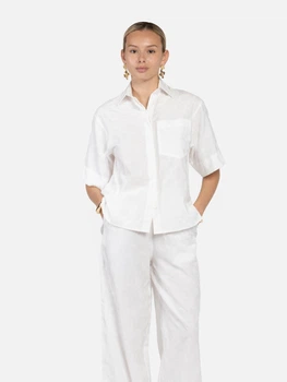 Сорочка жіноча біла бавовняна Arber Shirt W3 SS26 W-BL145 48 білий (W04.06.00.625)