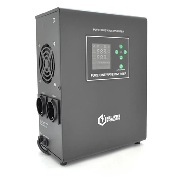 ДБЖ з правильною синусоїдою Europower EPWM-MPS-1000/12 (700 Вт) 5/10/15/20А, під зовнішню АКБ 12В (AGM/GEL/LFP), кріплення на стіну, Q1 (420*350*230) (UG-39304)