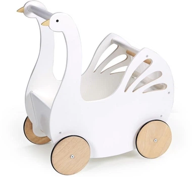 Візок для ляльки Лебідь Tender Leaf Toys Білий TL8105 (191856081050)