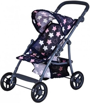 Прогулянкова коляска для ляльки Knorrtoys Liba у зірки Синя KN16843 (4049491168437)