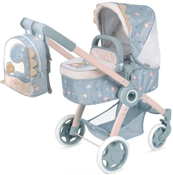 Візок для ляльки DeCuevas Toys 3в1 до 48 см Синій DC80580 (4897022805807)