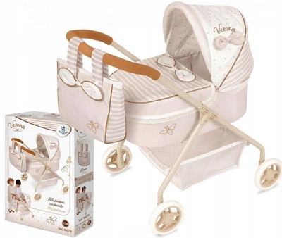 Візок для ляльки DeCuevas Toys My First Verona Бежевий 86078 (8436623380403)