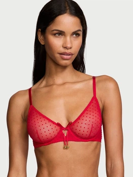 Бюстгальтер с косточками Victoria's Secret 517897437 34C Красный (1159863874)