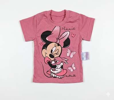 Дитяча футболка Minnie Mouse Розовая (розмір 110-116см)