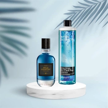 Набір AVON Wild country freedom avon 75 ml, та шампунь-гель для душу для чоловіків 2 в 1 500 ml