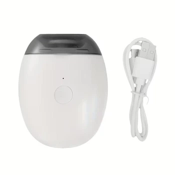 Электрический шлифовщик-ножницы для ногтей PounceEarth, 3 скорости, USB-зарядка, LED-подсветка, аккумулятор 110 мАч, белый