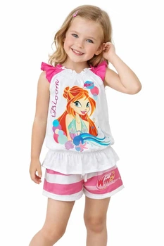 Летний костюм для девочки Winx Onpa 8504 розовый 92-98