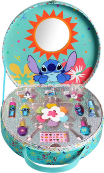 Косметичний набір для дітей Air Val International Stitch у круглій валізі (8411114084350)