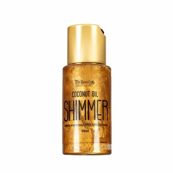 Кокосова олія Top Beauty для засмаги з шимером Shimmer Coconut Oil Gold 50 мл