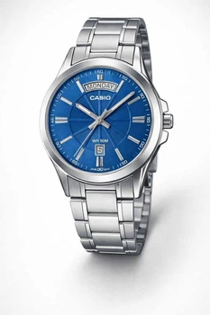 Мужские часы Casio MTP-1381 серый-синий
