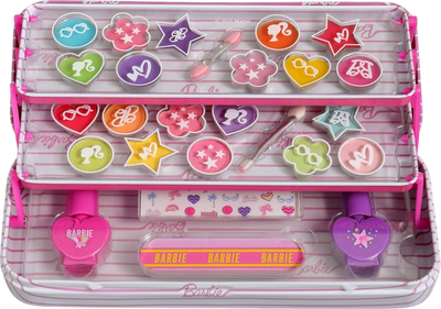 Косметичний набір для дітей Air Val International Barbie з 3 рівнями (8411114096094)