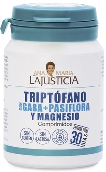 Suplement diety Ana Maria Lajusticia Tryptofan z GABA Passiflorą i Magnezem 60 tabletek (8436000686067)