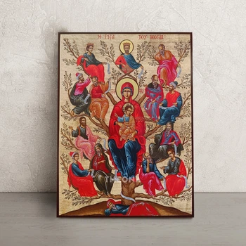 Икона Древо Иессеево Божьей Матери 20 × 26 см