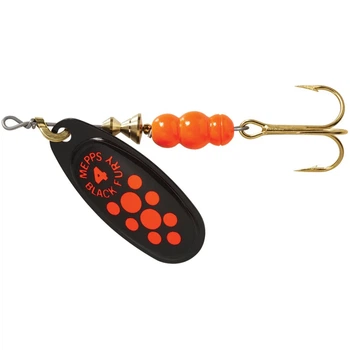 Блесна Mepps Black Fury №4 8.0g Black Fluorescent Red Dot