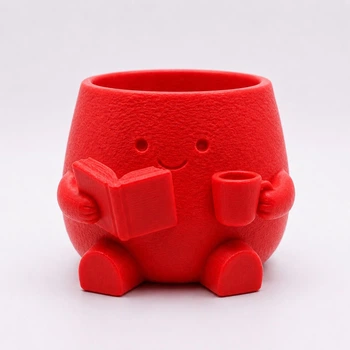 Кашпо 3D More Книголюб 8.4x8.8x5.9 см 100 мл Красный