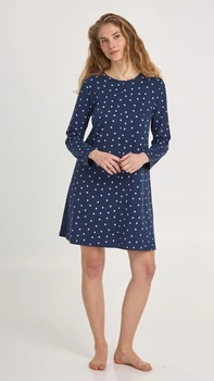 Сорочка плаття жіноче Ellen Rosy Raindrops LDK 100/11/02 S синій