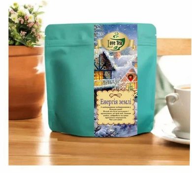 Чай подарочный новогодний Энергия Земли LoveTea черный со специями 100 г