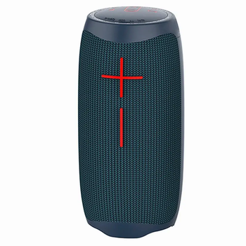 Портативная колонка WiWU P40 Bluetooth для музыки и отдыха мощный звук водонепроницаемая темно-синяя