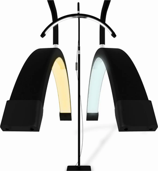 Бестеневая LED лампа HD-M6X 40W регулируемая цветовая температура для дома и офиса черная